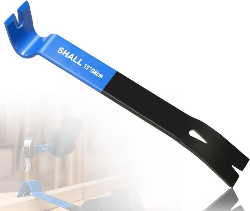 SHALL شريط برغي مسطح 15 بوصة، مزيل مسامير ثقيل، شريط قلاب من فولاذ عالي الكربون، شريط عجيب، أداة برغي مقاومة للتآكل لإزالة الألواح، تجديد المنزل والأعمال الخشبية - Image 1